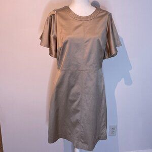 Banana Republic Sateen Flutter Sleeve Dress size 12